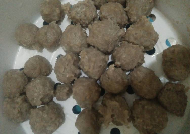 Resep Bakso sapi homemade (pake blender), Lezat