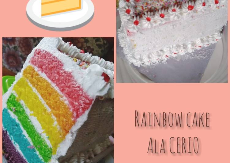 Cara Memasak Rainbow Cake Kukus Yang Lezat
