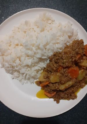 A picture of Minced meat with potatoes&Carrots.