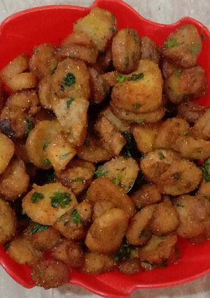 A picture of Arbi stir fry.