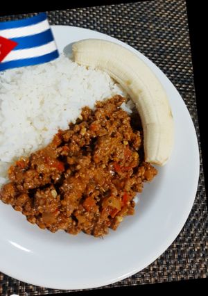 Una foto de Arroz con Picadillo