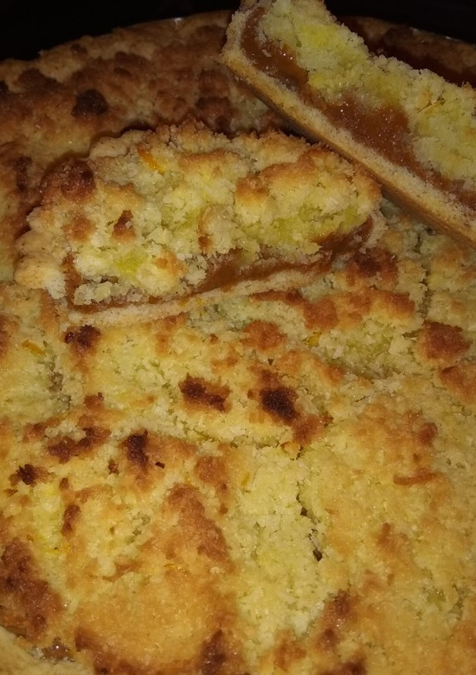 Una foto de Tarta de coco y dulce de leche 😉