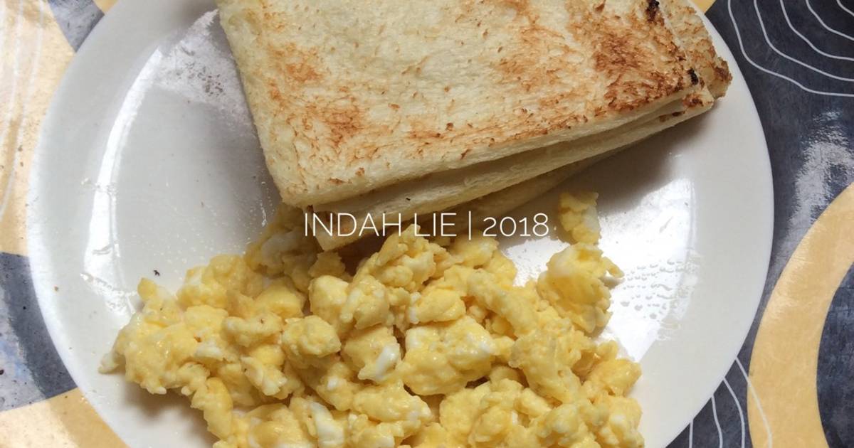 Resep Scramble Egg Oleh Indah Lie Cookpad