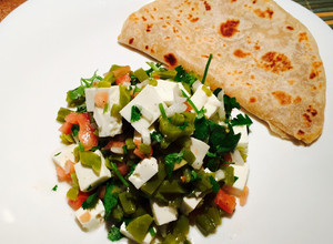 Una foto de Ensalada de Nopal con Queso Panela