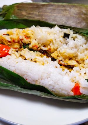 Foto resep Nasi Bakar Tongkol Balado