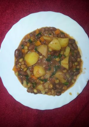 A picture of Githeri mix# weekly jikoni challange.