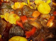 A picture of beef offal stew