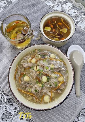 Hình của món Súp bồ câu diêm mạch.
