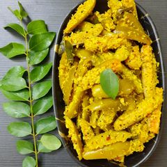 Kerala style Kovakkai (Ivy gourd) thoran A picture of Kerala style Kovakkai (Ivy gourd) thoran.