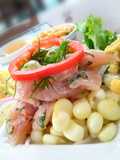 Trío marino cebiche, causa y chicharrón de pota👍🇵🇪