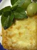 Queso "saganaki",tapa griega😋 (queso a la sartén)