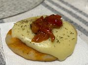 Una foto de pizza veggie