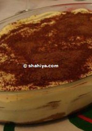 A picture of Hala's tiramisu.