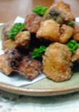 A picture of Salmon Zangi (Deep Fried Salmon).