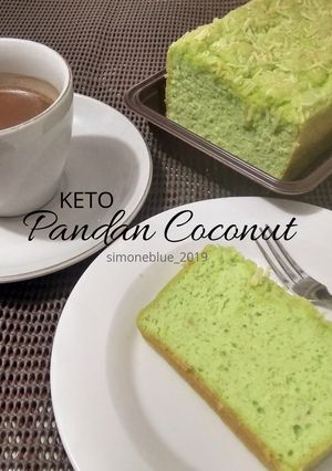 Foto resep Keto Pandan Coconut Cake