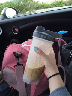 A picture of Mango Chia Protein Shake.