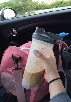 A picture of Mango Chia Protein Shake.