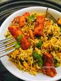 Fried Spiced Paneer Biryani