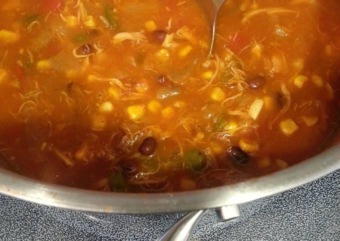 Recipe of Super Quick Homemade Fiesta Chicken Soup