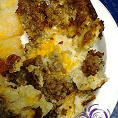 A picture of Sausage casserole.