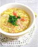 Just Like Kanitama (Japanese-Style Crab Omelette) Fluffy Egg Drop Soup
