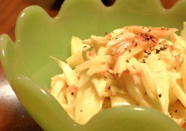 Steps to Make Perfect Celery &amp; Crab Sticks with Mayonnaise
