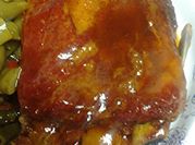 A picture of honey garlic sauce