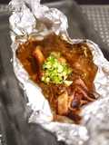 Preparing Foil-Baked Squid