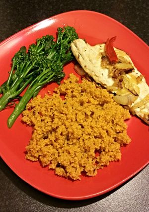A picture of Mauritian Style Sea Bass (ginger, chilli & garlic).