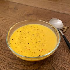 A picture of Butternut squash soup.