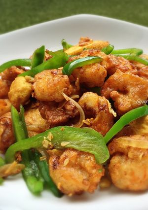 Foto resep Shrimp Tofu With Paprika