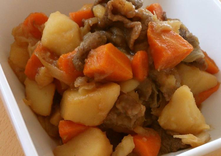 Fresh Our Family Recipe for Nikujaga (Simmered Meat and Potatoes)