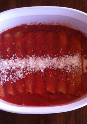 Una foto de Enchiladas al chipotle