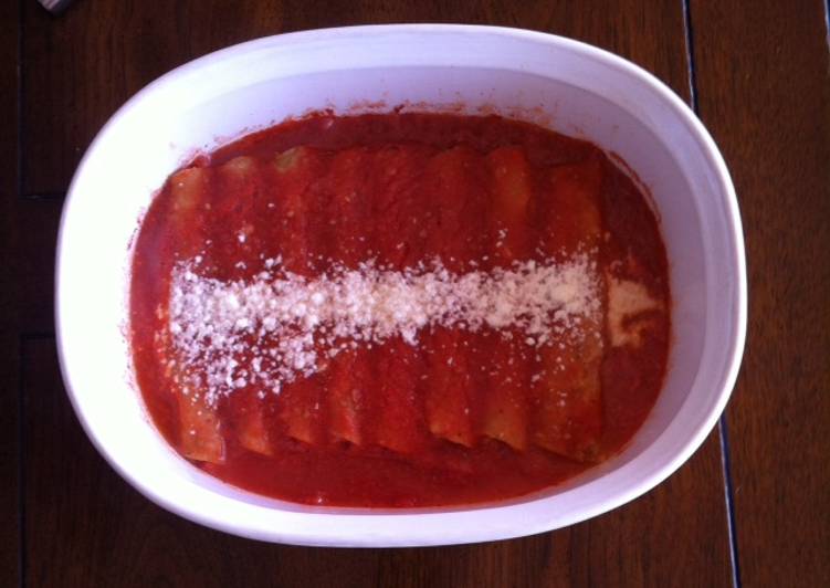 Enchiladas al chipotle