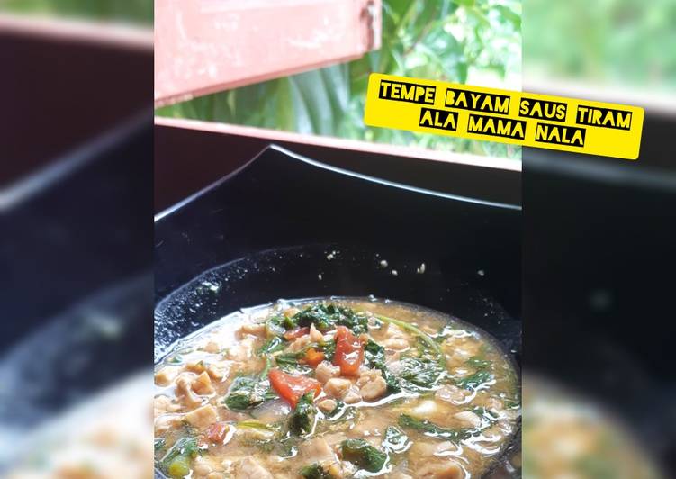 Resep Tempe Bayam Saus Tiram untuk si kecil Lezat