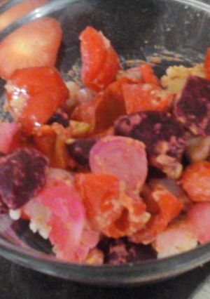 A picture of My Pickled Red Pepper Mustard Salad ☺.