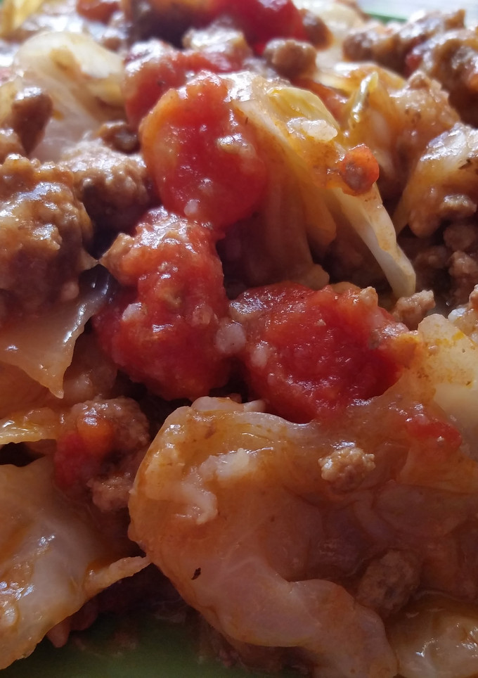 A picture of Unstuffed Cabbage Roll.
