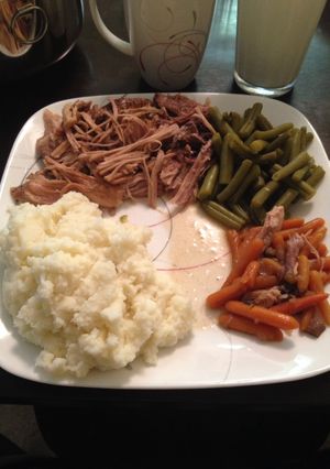 A picture of Slow Cooker Pork Picnic Roast.