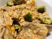 A picture of pork in shrimp paste
