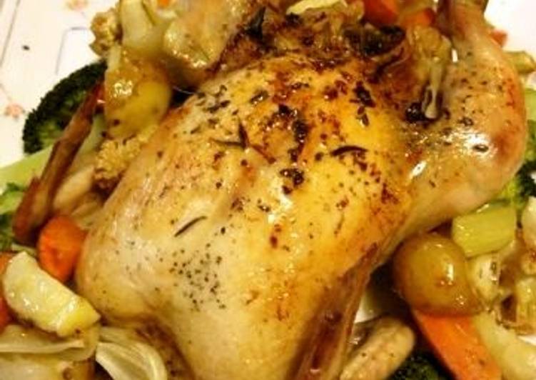 Recipe: Delicious Whole Roasted Chicken