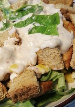 صورة لوصفة سلطة سيزر 😋 🥗