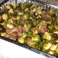 A picture of Balsamic-Roasted Brussels Sprouts.