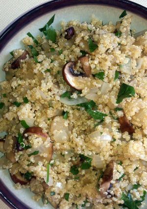 A picture of Zesty Onion-Crimini Quinoa.
