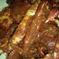 A picture of masala crab.