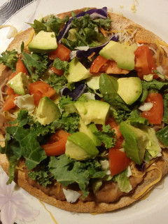 A picture of Whole wheat tostada.