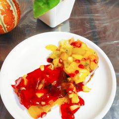 A picture of Fresh Fruits Jelly Cake.