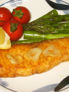 A picture of Pan-Fried Salmon with Butter.
