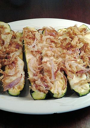 A picture of Roasted Mexican Zucchini.