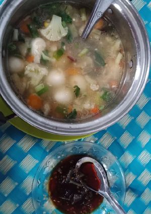 Foto resep Sup telur puyuh