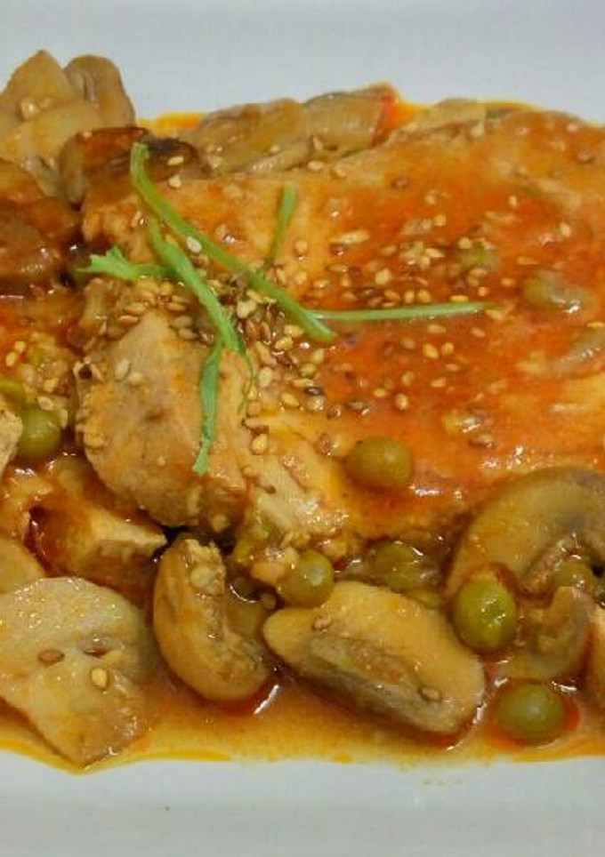 Una foto de 🐠Atún en salsa